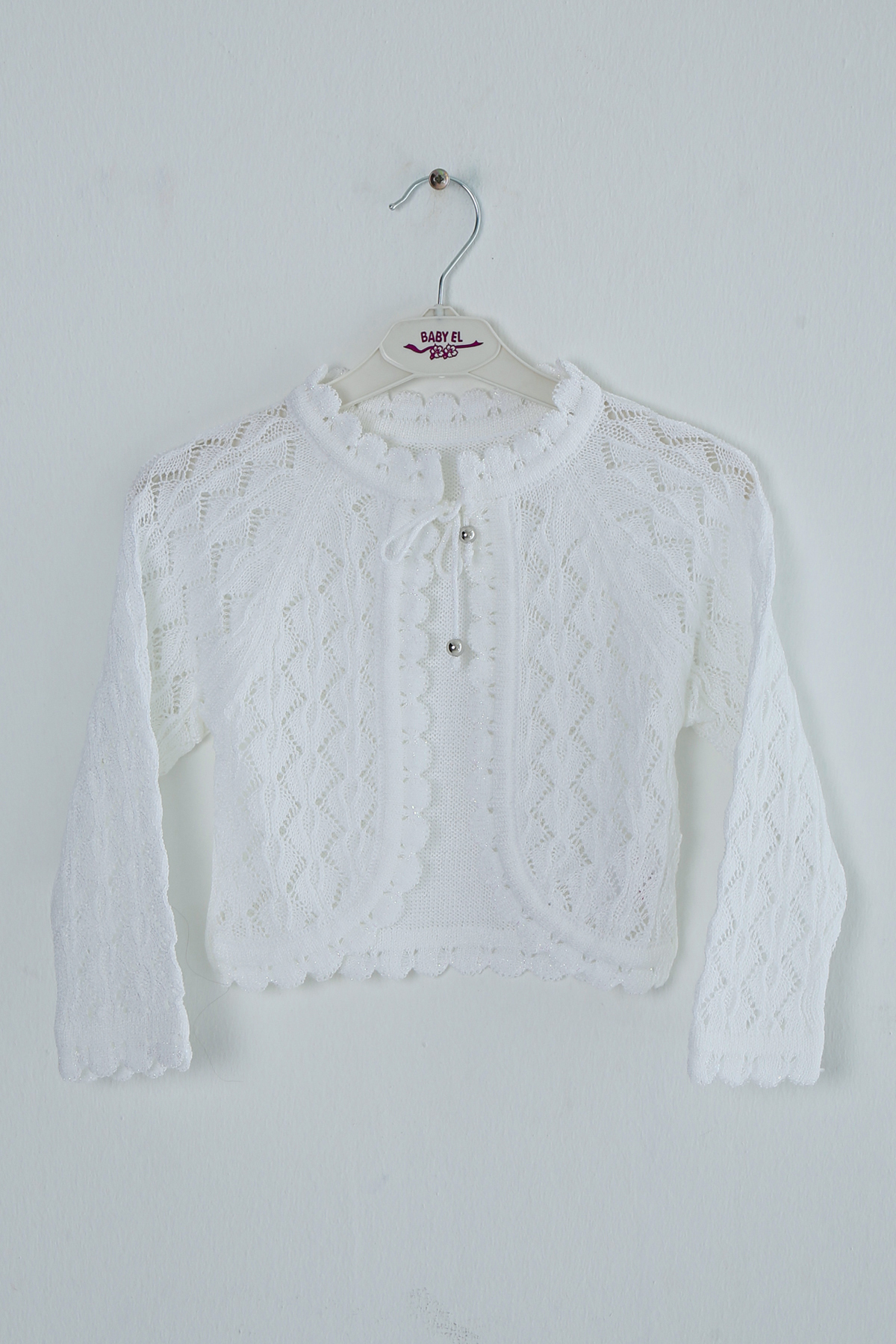 4 Yaş - 5 Yaş - 6 Yaş Kız Çocuk Triko İpli Bolero
